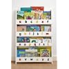 Tidy Books Bookcase - White Lowercase with alphabet