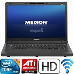 MEDION AKOYA P8614 Notebook HD 18,4" / 47cm 4GB 640GB i3-350M 4GB RAM W-LAN ATI Mobility Radeon HD 565v Grafik mit 1024 MB Speicher