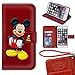 iPhone 6 Plus Wallet Case[5.5 inch], Onelee - Mickey Mouse Premium PU Leather Case Wallet Flip Stand Case Cover for iPhone 6 Plus with Card Slots
