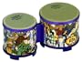 Remo RHYTHM CLUB, Bongos, 5/6 Diameters, Rhythm Kids Graphics