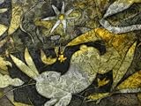 Skov Silk Green Bunnies Hand painted Silk Scarf