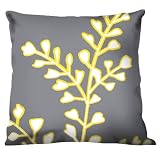 100% Thai Silk Decorative Pillow - Garnish Argento (18 x 18)