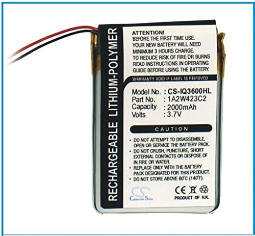 GoDeire(TM) Wholesale GPS Navigator Battery For GARMIN iQue 3200,iQue 3600,iQue 3600a (P/N For GARMIN 1A2W423C2 A2X128A2) Free Shipping