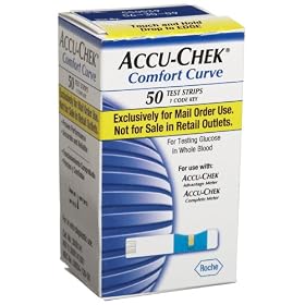 ACCU-CHEK Comfort Curve Mail Order Test Strips, 50-Count Box