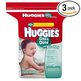 Huggies Naturally Refreshing Cucumber & Green Tea Baby Wipes Popup Refill, 184-Count Pack (Pack of 3)