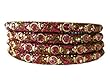 4p Bellydance Indian Bangles Party Wear Pink Lac Beaded Kangan