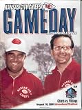 KANSAS CITY CHIEFS GAMEDAY FOOTBALL PROGRAM AUGUST 16, 2003!