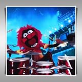 ANIMAL ON DRUMS MUPPETS 24x24