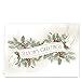 Holiday Foliage Holiday Card Assortment - Set of 36 (2 designs) versed, foil embossed cards with white envelopes