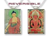 Clearly Charming Buddhas Of The Himalayas ArtGlass Necklace