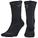 Nike Mens KD Hyper Elite Crew Basketball Socks (8-12 D(M) US, Black)