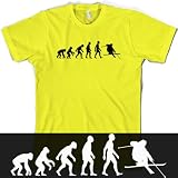 Evolution of Man - Mens Skiing T shirt - 7 Colours