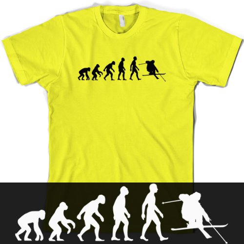 Evolution of Man - Men's Skiing T shirt - 7 Colours
