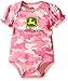 John Deere Baby Girls' Trademark Bodyshirt Camo