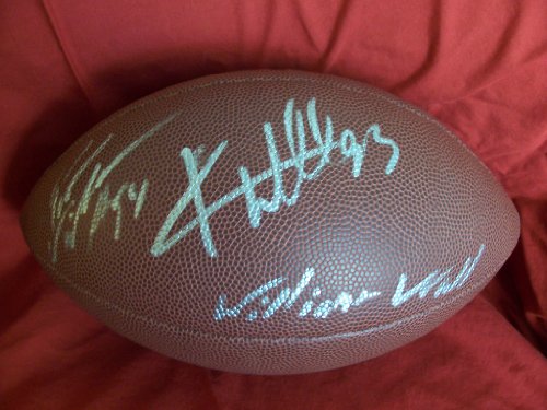 Pat & Kevin Williams Autographed NFL Wilson Composite Football with 