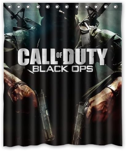 LOVELIFE Black Ops Call Of Duty Custom Shower Curtain 60"X 72"