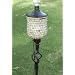 72 Inch (set Of 6) Mother Of Pearl Tulip Mosaic Outdoor Garden Tiki Torch