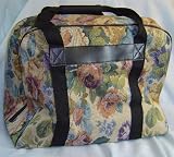 Hemline Sewing Machine Case in Cream Floral