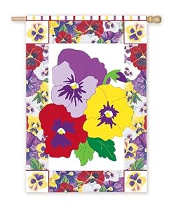 Flag Artistic Blend Reg Welcome Pansies