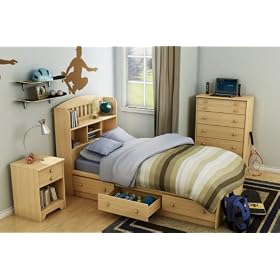 Kids Bedroom Furniture Set in Natural Maple - South Shore Furniture - 2713-BSET-3