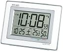 SEIKO CLOCK (セイコークロック) 目覚し時計 デジタル 電波時計 快適度表示 SQ686W