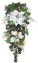 GKI Bethlehem Lighting Silver Glitter 36-Inch Teardrop with 35 Clear Mini