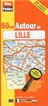 Carte routi�re : 60 km autour de Lill...