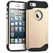 iPhone 5S case, iPhone 5 case, Desiro® [Champagne Gold] Dual Shield Shock Absorption Protective Heavy Duty Hybrid Case Cover for Apple iPhone 5 & 5S