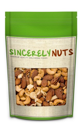 Sincerely Nuts Roasted & Unsalted Deluxe Mixed Nuts (1LB)