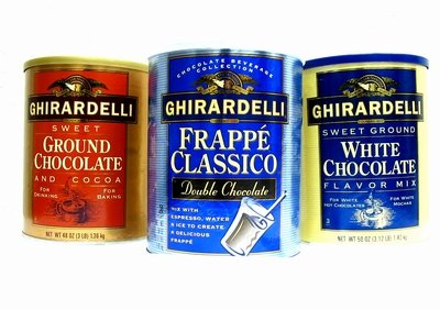 Ghirardelli Double Chocolate Frappe 3.12 lb Can by Ghirardelli Chocolate Company