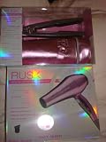 Rusk PINK Speed Freak 2000 Watts Turbo Hair Dryer & Rusk 1 Tourmaline Ceramic Flat Iron 446 F