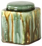Napa Firelite Galaxy, Yellow Glazed Ceramic, 5-Inch Square