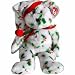1998 HOLIDAY TEDDY Bear - MWMT Ty Beanie Buddies