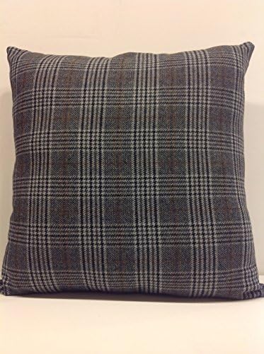 Men's Suits Style Houndstooth Pattern Pillow Grey and Brown