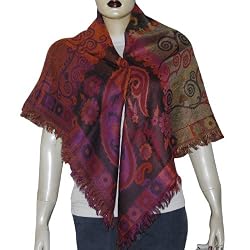 Square Wool Scarf Winter Accessories 44 x 44 inches (sjmwr084)