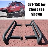 Olympic 4X4 371-15X Double Tube Nerf Bar Set For 1988-01 Cherokee XJ