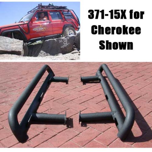 Olympic 4X4 371-16X Double Tube Nerf Bar Set For 1993-01 Grand Cherokee ZJ & WJ