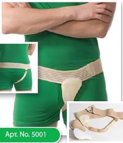 Medtextile ® - Left side Inguinal Hernia Belt - (Left XS/S: Hips 30.71 - 37.4 in)