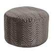 Velveteen Smoke Swirl Bigfoot Footstool By Elite Furniture