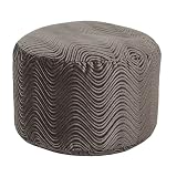 Velveteen Smoke Swirl Bigfoot Footstool By Elite Furniture