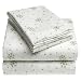 Novelty Snowflake 100% Cotton Luxury Flannel Twin Extra Long Sheet Set, Lotus