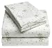 Novelty Snowflake 100% Cotton Luxury Flannel Twin Extra Long Sheet Set, Lotus