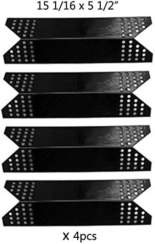 96781(4-pack) Porcelain Steel Heat Plate Replacement for Kenmore Sears, Nexgrill, Sunbeam Grillmaster, Lowes Model Grills