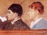 Hand Made Oil Reproduction - Edgar Degas - 24 x 18 inches - Criminal Physiognomies