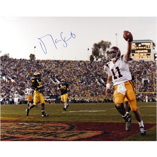 Mounted Memories Matt Leinart Autographed USC vs Michigan 8x10 Photo