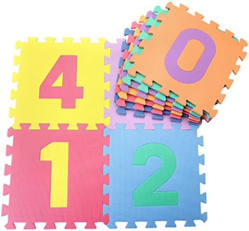 10 Pcs Kids Crawling Rug Cartoon Floor Mat Baby's Game Carpet Eva Foam Puzzle Mat Numbers