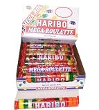 Haribo Gummi Candy,Mega Roulette Wheels Gummi Candy Rolls 18 2 Ounce Rolls