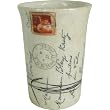 Toothbrush Cup or Bathroom Cup Ephemera French Letters
