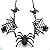 Bersense Fashion Jewelry Punk Style Red Spider Princess Black Necklace