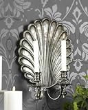 Wall Sconce Fan Shell Design Antique Pewter Finish